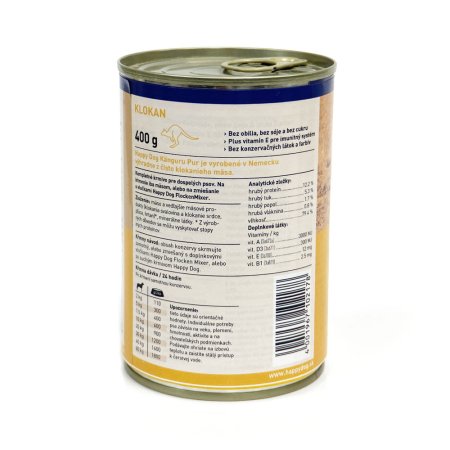 Happy Dog Känguru Pur - klokanie 400 g