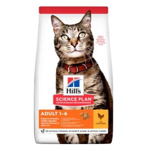 Hill’s Science Plan granule pre dospelé mačky s kuracím 10 kg