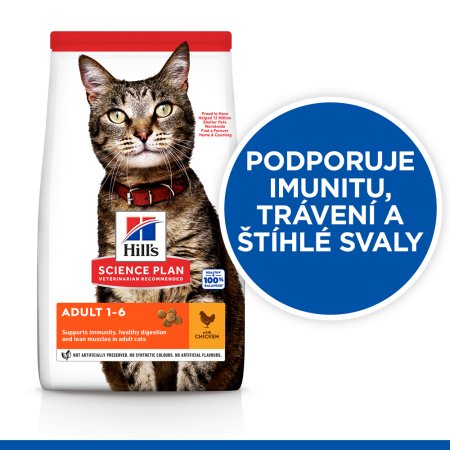 Hill’s Science Plan granule pre dospelé mačky s kuracím 15 kg