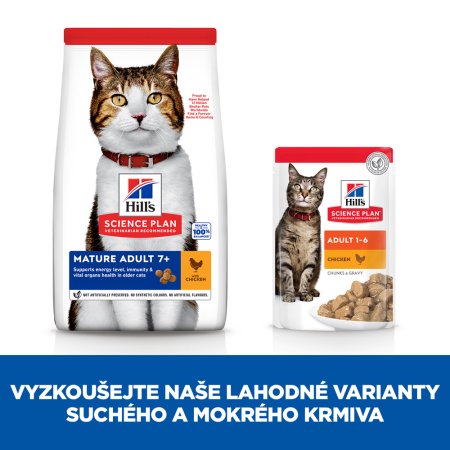 Hill’s Science Plan granule pre staršie mačky s kuracím 10 kg