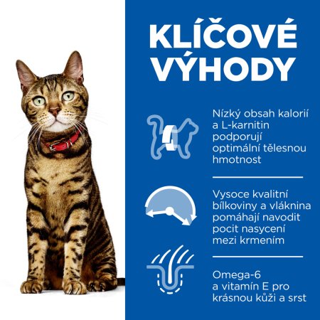 Hill’s Science Plan Light granule pre dospelé mačky s kuracím 10 kg