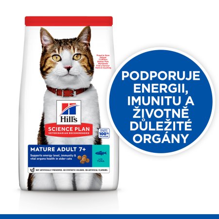 Hill’s Science Plan granule pre staršie mačky s tuniakom 10 kg