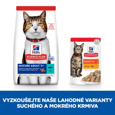 Hill’s Science Plan granule pre staršie mačky s tuniakom 10 kg