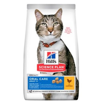 Hill’s Science Plan Oral Health granuly pre dospelé mačky s kuracím 7 kg