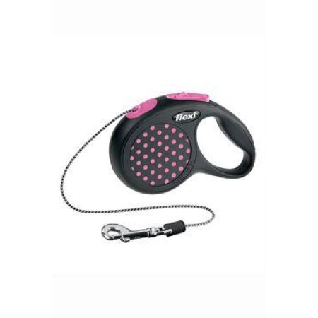Vodítko Flexi Design XS lanko 3m/8kg ružová