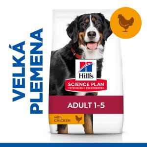 Hill’s Science Plan granule pre dospelých psov veľkých plemien s kuracím 14 kg