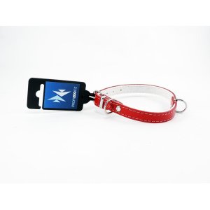 PROFIZOO Obojok STELLA podšitý filcom (14mm x 35cm) červená
