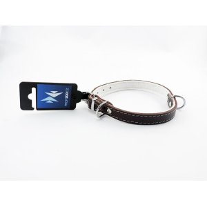 PROFIZOO Obojok STELLA podšitý filcom (16mm x 45cm) hnedá