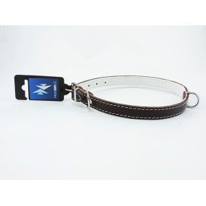 PROFIZOO Obojok STELLA podšitý filcom (18mm x 50cm) hnedá
