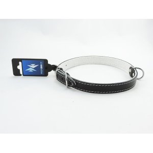 PROFIZOO Obojok STELLA, podšitý filcom (20mm x 55cm) čierna