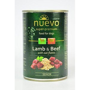 Nuevo pes senior jahňacie s ovsenými vl. konz. 400g