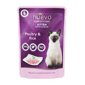 Nuevo mačiatko hydinové s ryžou vrecko 85g