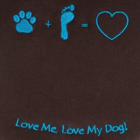 PROFIZOO Mikina Love hnedá - XS