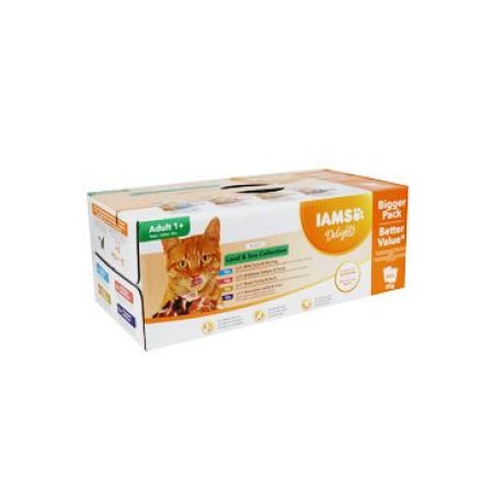Kapsičky IAMS výber z morských a suchozemských más v želé multipack 4080g