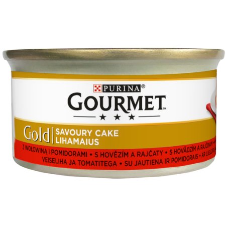Gourmet Gold Savoury Cake s hovädzím a paradajkami 85 g