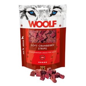 WOOLF pochúťka Soft Cranberry Strips 100g