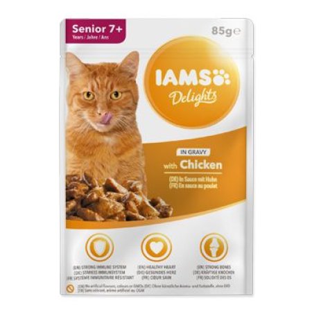 Kapsička IAMS cat senior delights chicken in gravy 85g