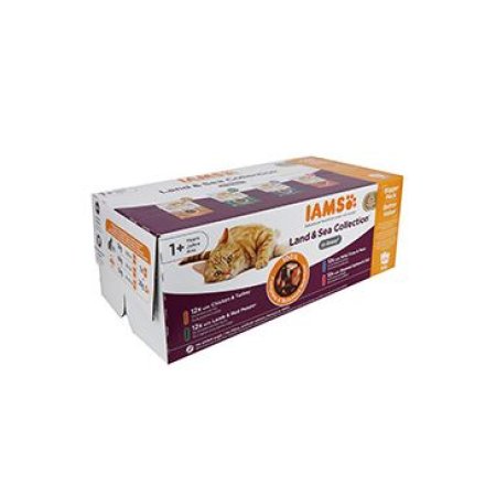 Kapsičky IAMS výber z morských a suchozemských mäs v omáčke multipack 4080g