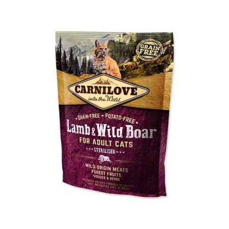Carnilove Cat Lamb & Wild Boar Adult Sterilised 400g