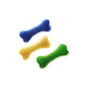 Hračka pes Kosť Dentálna rebrovaná plávacia 16cm SP