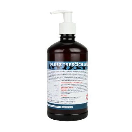 Olej z tresčej pečene pre psov ZEUS 100% 500 ml