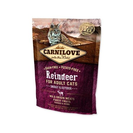 Carnilove Cat Reindeer pre Adult Energy & Outdoor 400g