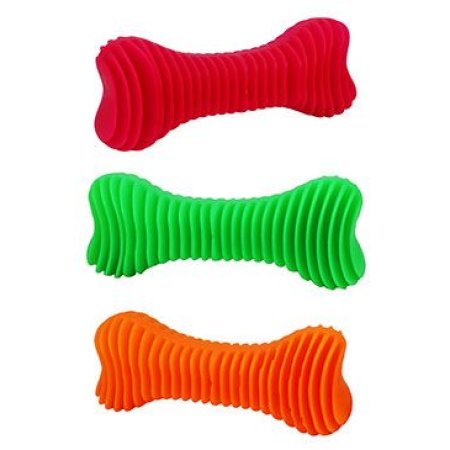 Hračka pes Kosť Dentálna rebrovaná plávacia 12cm SP