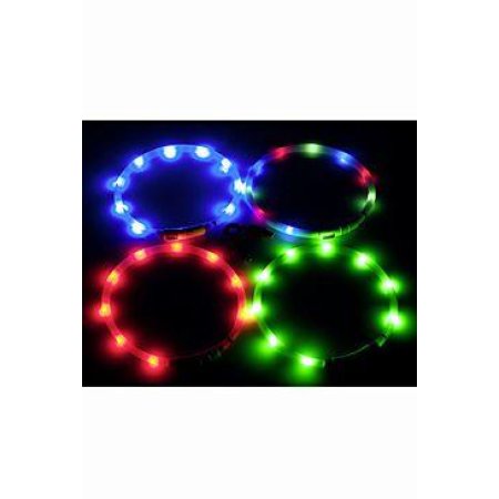 LED svetelný obojok modrý obvod 20-75cm