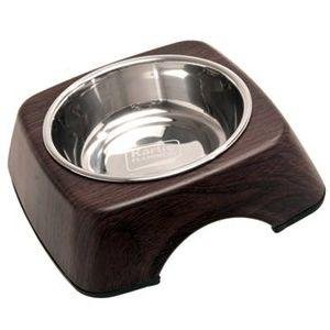 Miska nerez v drevenom stojane 350ml, wenge