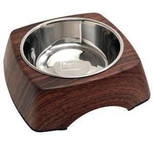 Miska nerez v drevenom stojane 160ml, palisander