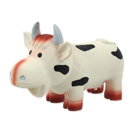 Hračka DOG FANTASY Latex krava so zvukom 18 cm