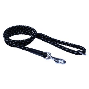 PROFIZOO Vodítko - syntetické lano (14mm x 150cm) čierno-šedá
