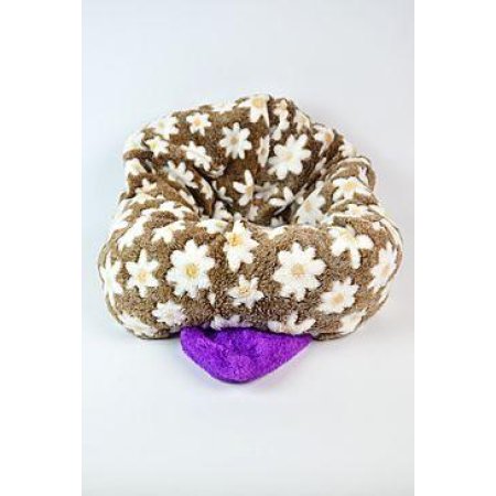 Pelech pre psov XL - fialová/hnedá s kvietkami