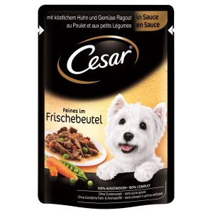 CESAR vrecko chutné kuracie so zeleninou v šťave 100 g