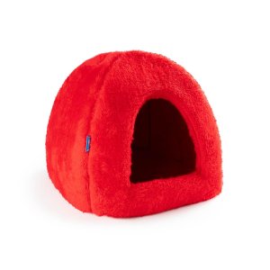 PROFIZOO Pelech Domček Iglu 45 červená (Plys)