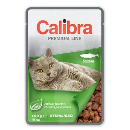 Calibra Cat vrecko Premium Sterilised Salmon 100g