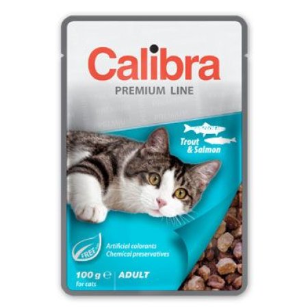 Calibra Cat vrecko Premium Adult Trout & Salmon 100g