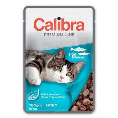 Calibra Cat vrecko Premium Adult Trout & Salmon 100g