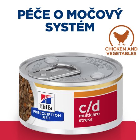 Hill’s Prescription Diet Stew c/d Stress Starostlivosť o močový systém pre mačky 82 g