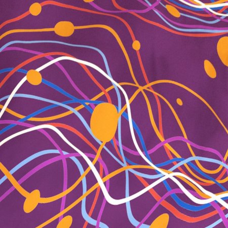 PROFIZOO Vankúš štandard č.6 70cm fialovo-žltá (bav)