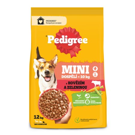 PEDIGREE granule Mini Adult hovädzie so zeleninou 12kg