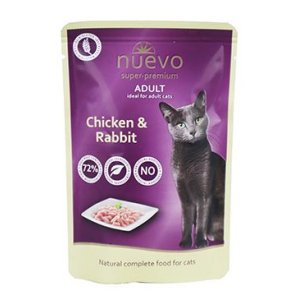 Nuevo mačka vrecko Adult kura a králik 85g