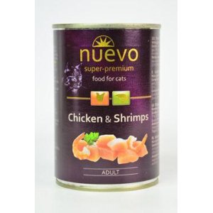 Nuevo mačka adult Kurča a krevety konz. 400g