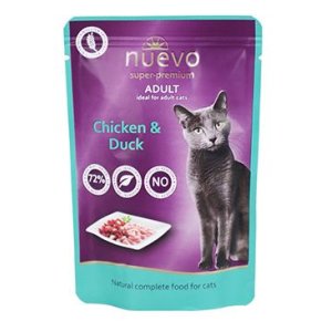 Nuevo mačka vrecko Adult kura a kačica 85g