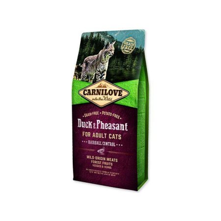 Carnilove Cat Duck&Pheasant Adult Hairball Contr 6kg