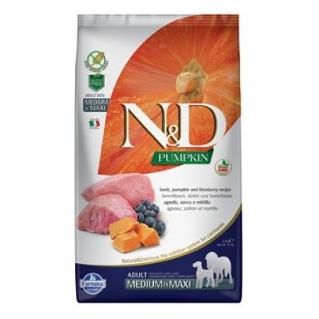 N&D Pumpkin Adult Mini Lamb & Blueberry 800g