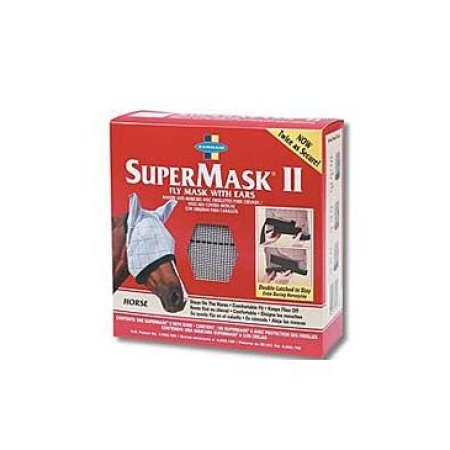 FARNAM Supermask II bez uší veľ. FOAL/PONNY šedo-čierna