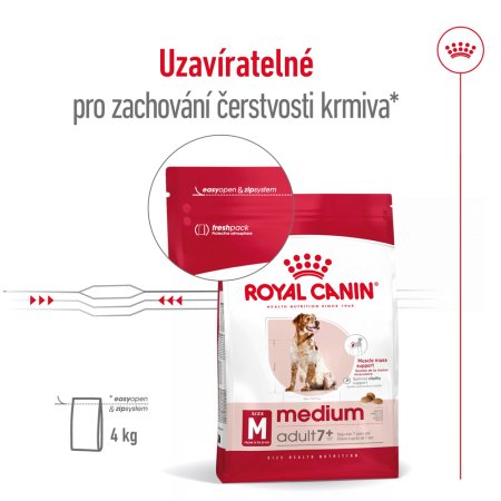 Royal Canin Medium Adult 7+ 4 kg