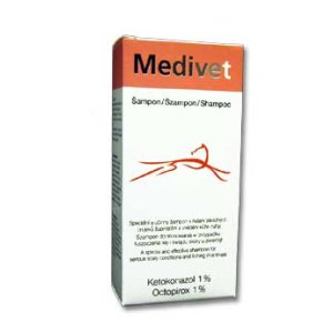 Medivet 100ml šampón proti šupín.a svrbenie kože zvierat