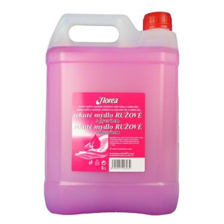Mydlo tekuté Florea ružové 5l